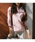 【23区/NIJYUSANKU】の【Oggi4月号掲載/洗える】CANCLINI スキッパー シャツ [WEB限定]ピンクストライプ|ID: prp329100004697043 ipo3291000000033919091