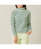 【23区 ゴルフ/NIJYUSANKU GOLF】の【WOMEN】リングヤーン ボーダーモックネックシャツ 人気、トレンドファッション・服の通販 founy(ファニー) ファッション Fashion レディースファッション Fashion for Women トップス・カットソー Cut & Sew Tops シャツ・ブラウス・オフィスカジュアル Elegant Blouses & Button-Ups ロングTシャツ・Tシャツ Longline T-Shirts & Tees カットソー・ベーシックTシャツ Cut-and-Sewn Tops / Stretch Tees & Basics インナー Innerwear カットソー Cut and Sewn Top ゴルフ Golf ボトム Bottoms, Lower Wear ボーダー Border, Stripe 冬 Winter / This Winter A/W・秋冬 Autumn/Winter thumbnail ライトグリーン系1|ID: prp329100004697046 ipo3291000000034211309