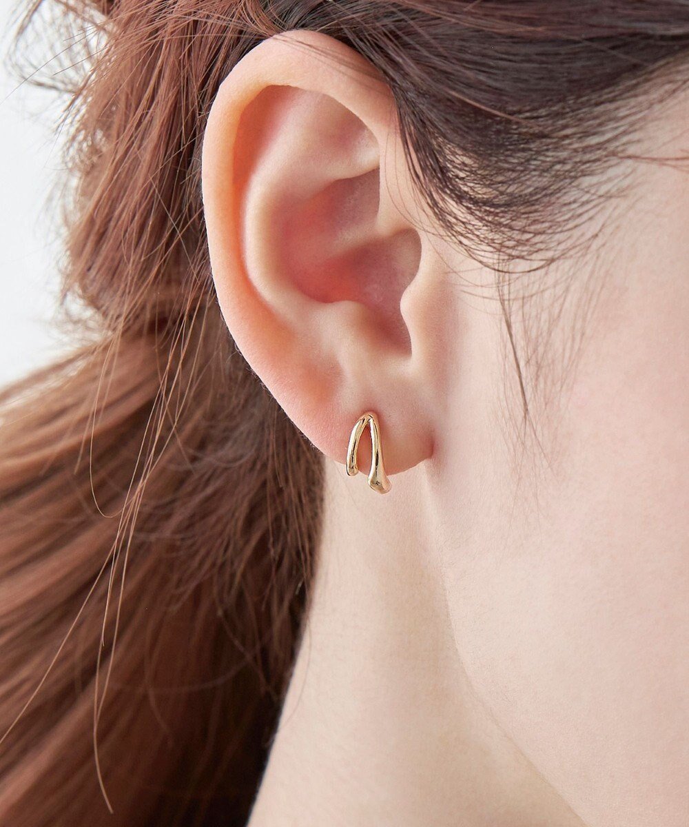 【フィービィー/phoebe】の【金属アレルギー対応】【痛くないシリーズ】ダブルフープライトフィットイヤリング ローズゴールド 人気、トレンドファッション・服の通販 founy(ファニー) 　ファッション　Fashion　レディースファッション　Fashion for Women　ジュエリー　Jewelry　ファッションリング　Fashion Rings　イヤリング・フープ・ドロップタイプ　Hoop, Drop & Clip Earrings　アクセサリー　Fashion Accessories　イヤリング　Earrings　フォルム　Silhouette, Form　フープ　Hoop, Hoop Earrings　ローズ　Rose, Rose Motif　軽量　Lightweight, Ultra Light　 other-1|ID: prp329100004697050 ipo3291000000035004240