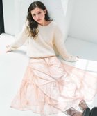 【フェルゥ/Feroux】のニット×ティアードレース スカート アイボリー系|ID: prp329100004697056 ipo3291000000035520894