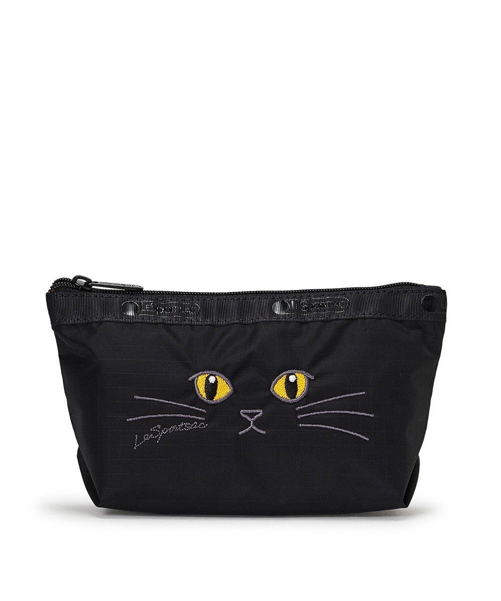 【レスポートサック/LeSportsac】のSMALL SLOAN COSMETIC/ブラックキャッツエンブロイダリー インテリア・キッズ・メンズ・レディースファッション・服の通販 founy(ファニー) 　ファッション　Fashion　レディースファッション　Fashion for Women　ミニ財布・二つ折り財布　Wallets & Card Cases　ポーチ&ミニバッグ　Pouches & Mini Bags　コンパクト　Compact, Small Size　シンプル　Simple, Minimal　財布　Wallet, Purse　ネコ　Cat, Feline Motif　人気　Popular, Best Seller　プリント　Print, Printed Pattern　ポケット　Pocket, Pocket Detail　ポーチ　Pouch, Small Case　リップ　Lip, Lip Motif　ワンポイント　One Point, Statement Accent　新作・新入荷　New Arrivals / New In　おすすめ　Recommended / Our Picks　ギフト プレゼント　Gift / Present　ブラックキャッツエンブロイダリー|ID: prp329100004697069 ipo3291000000033919183