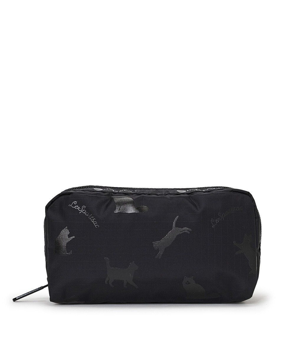 【レスポートサック/LeSportsac】のRECTANGULAR COSMETIC/ブラックキャッツ インテリア・キッズ・メンズ・レディースファッション・服の通販 founy(ファニー) 　ファッション　Fashion　レディースファッション　Fashion for Women　ミニ財布・二つ折り財布　Wallets & Card Cases　ポーチ&ミニバッグ　Pouches & Mini Bags　新作・新入荷　New Arrivals / New In　シルク　Silk, 100% Silk　スクエア　Square, Square Shape　ネコ　Cat, Feline Motif　プリント　Print, Printed Pattern　ポケット　Pocket, Pocket Detail　ポーチ　Pouch, Small Case　猫　Cat, Kitty　財布　Wallet, Purse　ブラックキャッツ|ID: prp329100004697073 ipo3291000000033919191