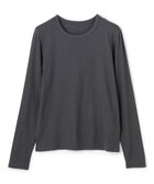 【アンフィーロ 自由区/UNFILO】のコットンカシミヤ クルーネックカットソー 人気、トレンドファッション・服の通販 founy(ファニー) ファッション Fashion レディースファッション Fashion for Women トップス・カットソー Cut & Sew Tops シャツ・ブラウス・オフィスカジュアル Elegant Blouses & Button-Ups ロングTシャツ・Tシャツ Longline T-Shirts & Tees カットソー・ベーシックTシャツ Cut-and-Sewn Tops / Stretch Tees & Basics 春 Spring カットソー Cut and Sewn Top コンパクト Compact, Small Size 抗菌 Antibacterial, Bacteria-Resistant ストレッチ Stretch, Stretchy Fabric テレコ Ribbed, Rib Stitch バランス Balance, Style Balance フィット Fit, Slim Fit ベーシック Basic, Essential A/W・秋冬 Autumn/Winter エレガント 上品 Elegant thumbnail チャコール|ID: prp329100004697079 ipo3291000000034007420