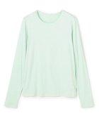 【アンフィーロ 自由区/UNFILO】のコットンカシミヤ クルーネックカットソー 人気、トレンドファッション・服の通販 founy(ファニー) ファッション Fashion レディースファッション Fashion for Women トップス・カットソー Cut & Sew Tops シャツ・ブラウス・オフィスカジュアル Elegant Blouses & Button-Ups ロングTシャツ・Tシャツ Longline T-Shirts & Tees カットソー・ベーシックTシャツ Cut-and-Sewn Tops / Stretch Tees & Basics 春 Spring カットソー Cut and Sewn Top コンパクト Compact, Small Size 抗菌 Antibacterial, Bacteria-Resistant ストレッチ Stretch, Stretchy Fabric テレコ Ribbed, Rib Stitch バランス Balance, Style Balance フィット Fit, Slim Fit ベーシック Basic, Essential A/W・秋冬 Autumn/Winter エレガント 上品 Elegant thumbnail ミント|ID: prp329100004697079 ipo3291000000034007424
