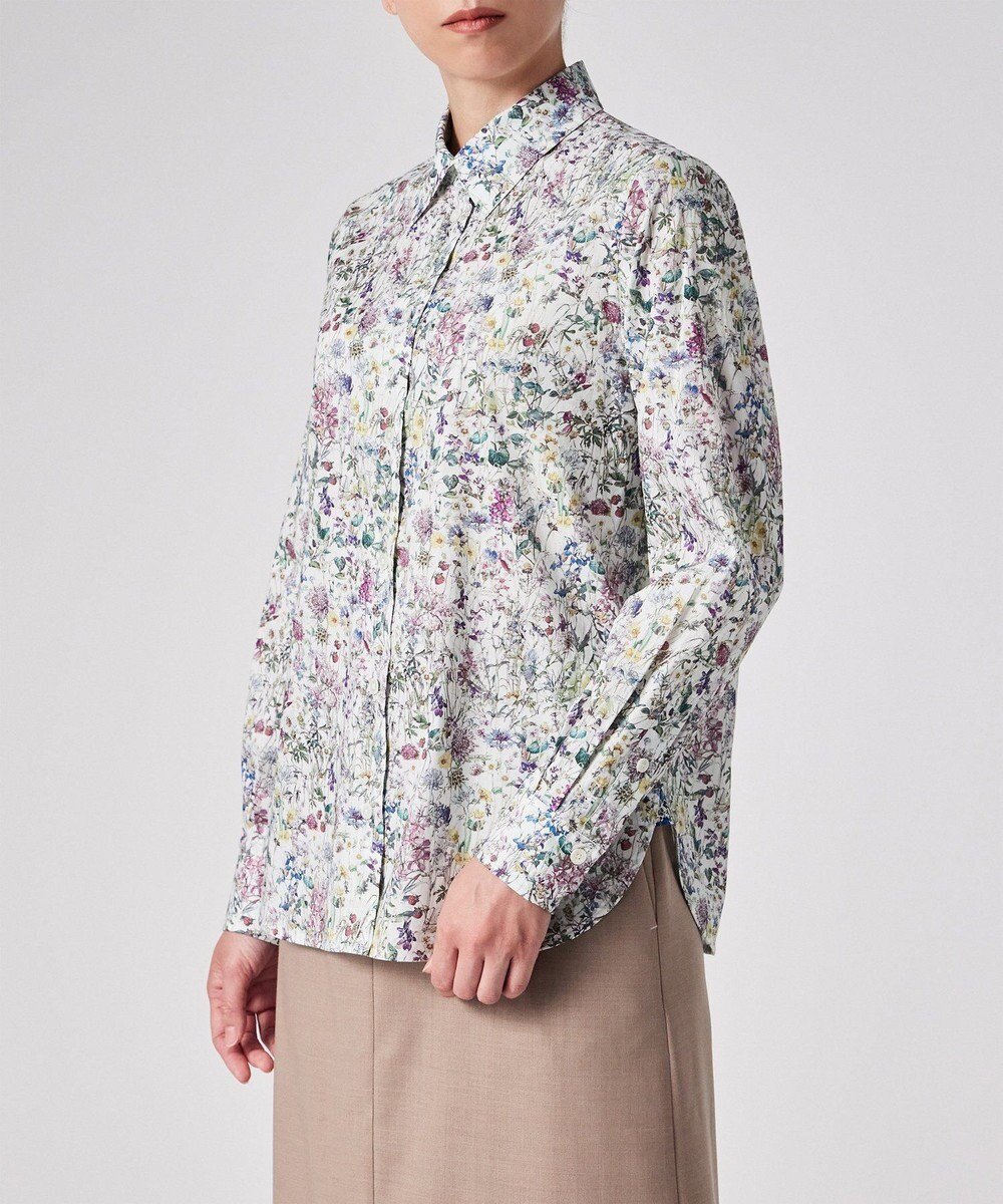 【ポール スミス/Paul Smith】のリバティプリント 長袖シャツ インテリア・キッズ・メンズ・レディースファッション・服の通販 founy(ファニー) ファッション Fashion レディースファッション Fashion for Women トップス・カットソー Cut & Sew Tops シャツ・ブラウス・オフィスカジュアル Elegant Blouses & Button-Ups おすすめ Recommended / Our Picks カラフル Colorful Design デニム Denim, Jeans Material プリント Print, Printed Pattern ベーシック Basic, Essential 夏 Summer 旅行 Travel S/S・春夏 SS, Spring/Summer, Warm Season A/W・秋冬 Autumn/Winter 長袖 Long Sleeve, Full Sleeve ホワイト|ID: prp329100004697082 ipo3291000000033919221