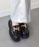 【ブリジット バーキン/Bridget Birkin】の【PARADIS COULEUR】メタルオーナメント撥水ローファー ブラックエナメル|ID: prp329100004697089 ipo3291000000033919242