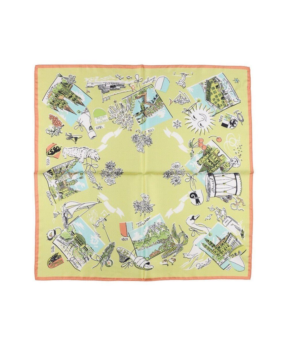 【アンビリオン/UNBILLION】のカシュネ cache nez / 横浜アーカイブツイルスカーフ「スイス」 インテリア・キッズ・メンズ・レディースファッション・服の通販 founy(ファニー) ファッション Fashion レディースファッション Fashion for Women アクセサリー Fashion Accessories シルク Silk, 100% Silk スカーフ Scarf, Neckwear スクエア Square, Square Shape ハンド Hand, Handmade バンダナ Bandana, Head Scarf 帽子 Hat, Headwear モチーフ Motif, Design Theme 再入荷 Restock / Back in Stock 日本製 Made In Japan ギフト プレゼント Gift / Present ライトイエロー|ID: prp329100004697103 ipo3291000000033919296