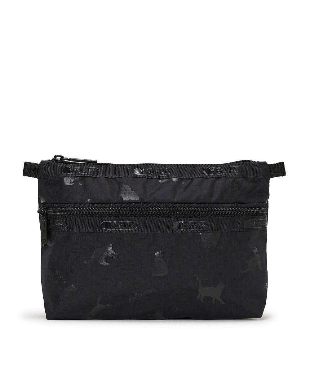 【レスポートサック/LeSportsac】のCOSMETIC CLUTCH/ブラックキャッツ 人気、トレンドファッション・服の通販 founy(ファニー) ファッション Fashion レディースファッション Fashion for Women バッグ Bags ミニ財布・二つ折り財布 Wallets & Card Cases ポーチ&ミニバッグ Pouches & Mini Bags おすすめ Recommended / Our Picks クラッチ Clutch, Clutch Bag シルク Silk, 100% Silk ネコ Cat, Feline Motif プリント Print, Printed Pattern ポケット Pocket, Pocket Detail ポーチ Pouch, Small Case 旅行 Travel 猫 Cat, Kitty 財布 Wallet, Purse other-1|ID: prp329100004698387 ipo3291000000033927672