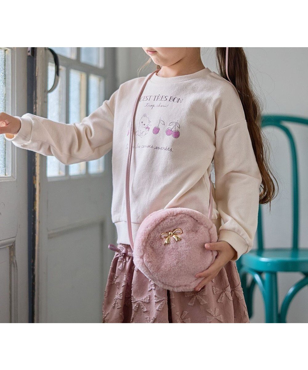 【エニィ/ANY / KIDS】のフェイクファーポシェット インテリア・キッズ・メンズ・レディースファッション・服の通販 founy(ファニー) 　ファッション　Fashion　キッズファッション　Fashion for Kids　ガーリー　Girly, Feminine Style　スマホ　Smartphone, Mobile Device　人気　Popular, Best Seller　フェイクファー　Faux Fur, Imitation Fur　フォルム　Silhouette, Form　ポシェット　Pochette, Mini Bag　リボン　Ribbon, Bow　A/W・秋冬　Autumn/Winter　再入荷　Restock / Back in Stock　ピンク|ID: prp329100004698389 ipo3291000000033927679