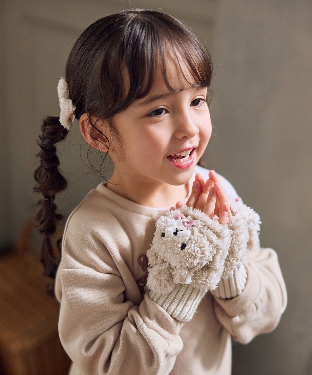 【エニィ/ANY / KIDS】のアニマル2WAY手袋 インテリア・キッズ・メンズ・レディースファッション・服の通販 founy(ファニー) ファッション Fashion キッズファッション Fashion for Kids アニマル Animal Print ガーリー Girly, Feminine Style スマホ Smartphone, Mobile Device ネコ Cat, Feline Motif 人気 Popular, Best Seller ベロア Velour, Soft Velvet ポンポン Pom-Pom, Fluffy Ball モチーフ Motif, Design Theme リボン Ribbon, Bow A/W・秋冬 Autumn/Winter 再入荷 Restock / Back in Stock ベージュ(クマ)|ID: prp329100004698393 ipo3291000000034235815