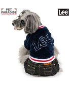 【ペットパラダイス/PET PARADISE / GOODS】のLee ボア リブ パンツつなぎ 小型犬 ネイビー×ブラック|ID: prp329100004698405 ipo3291000000033927715