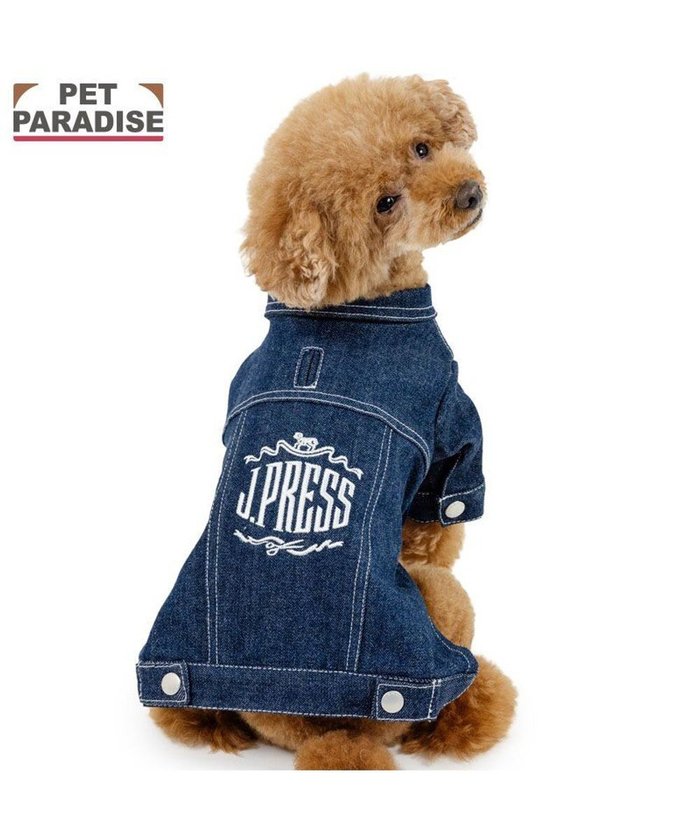 【ペットパラダイス/PET PARADISE / GOODS】のJ.PRESS デニムジャケット 小型犬 インテリア・キッズ・メンズ・レディースファッション・服の通販 founy(ファニー) https://founy.com/ インディゴ Indigo Denim ジャケット Jacket, Outerwear デニム Denim, Jeans Material 冬 Winter / This Winter A/W・秋冬 Autumn/Winter 犬 Dog ホーム・キャンプ・アウトドア・お取り寄せ Home Living / Home & Lifestyle / Camping Gear / Outdoor Camping ペットグッズ Pet Supplies |ID: prp329100004698411 ipo3291000000033927727