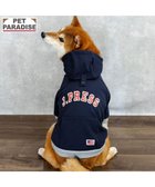 【ペットパラダイス/PET PARADISE / GOODS】のJ.PRESS ロゴ 裏起毛 パーカー 中型犬 ネイビー|ID: prp329100004698414 ipo3291000000033927734