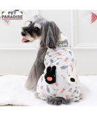 【ペットパラダイス/PET PARADISE / GOODS】のリサとガスパール サロペット 《二人飛び柄》 小型犬 ホワイト|ID: prp329100004698420 ipo3291000000033927749