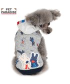 【ペットパラダイス/PET PARADISE / GOODS】のリサとガスパール パーカー 総柄 小型犬 グレー|ID: prp329100004698423 ipo3291000000033927755
