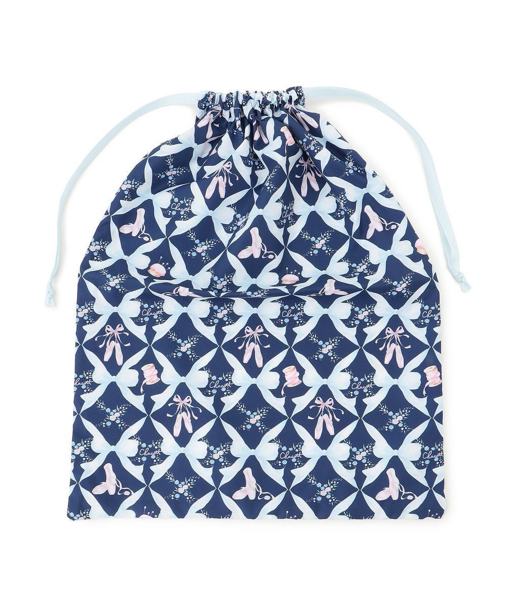 【チャコット/Chacott / KIDS】のトゥリボン巾着L インテリア・キッズ・メンズ・レディースファッション・服の通販 founy(ファニー) 　ファッション　Fashion　キッズファッション　Fashion for Kids　シューズ　Shoes, Footwear　モチーフ　Motif, Design Theme　エレガント 上品　Elegant　巾着　Drawstring Bag, Kinchaku　ネイビー|ID: prp329100004698459 ipo3291000000033927860