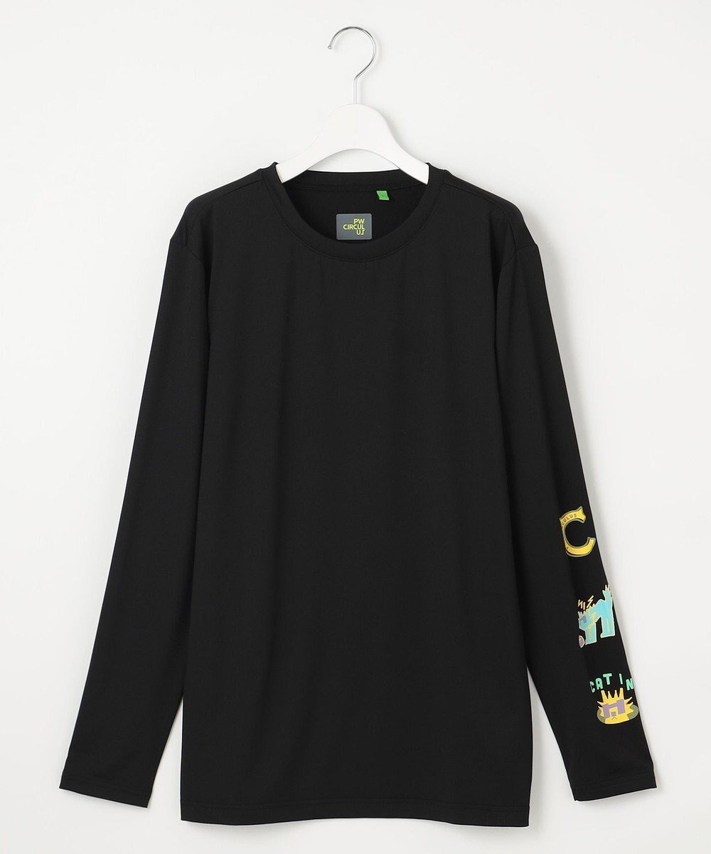 【ピーダブリュサーキュラス/PW CIRCULUS / MEN】の【UV遮蔽率98% UVカット】【MEN】UVインナー ゴルフ インテリア・キッズ・メンズ・レディースファッション・服の通販 founy(ファニー) 　ファッション　Fashion　メンズファッション　Fashion for Men　トップス・カットソー　Cut & Sew Tops　メンズシャツ　Shirts　おすすめ　Recommended / Our Picks　インナー　Innerwear　カットソー　Cut and Sewn Top　ゴルフ　Golf　ストレッチ　Stretch, Stretchy Fabric　半袖　Short Sleeve, Half Sleeve　夏　Summer　春　Spring　S/S・春夏　SS, Spring/Summer, Warm Season　ブラック系|ID: prp329100004698475 ipo3291000000034295246