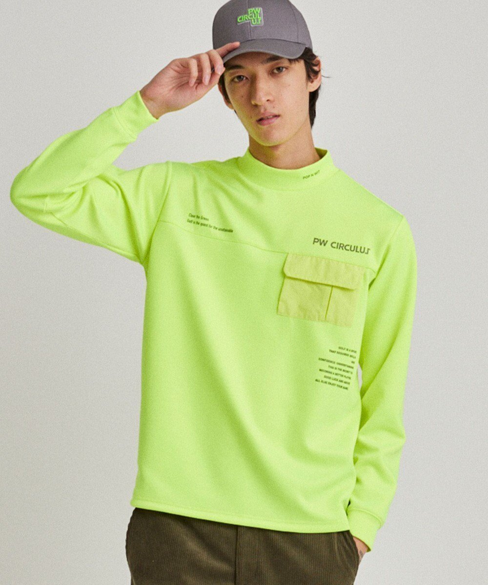 【ピーダブリュサーキュラス/PW CIRCULUS / MEN】の【ストレッチ / 快適 / 一枚でサマになる】【MEN】NEW ポケットモックT インテリア・キッズ・メンズ・レディースファッション・服の通販 founy(ファニー) ファッション Fashion メンズファッション Fashion for Men トップス・カットソー Cut & Sew Tops メンズシャツ Shirts インナー Innerwear カットソー Cut and Sewn Top グラフィック Graphic, Graphic Design ストレッチ Stretch, Stretchy Fabric スリーブ Sleeve, Long Sleeve / Short Sleeve 人気 Popular, Best Seller プリント Print, Printed Pattern ポケット Pocket, Pocket Detail ロング Long, Long-Length A/W・秋冬 Autumn/Winter 2024年 2024 ゴルフ Golf 2024-2025秋冬・A/W Autumn/Winter 2024–25 AW24–25 ライトグリーン系|ID: prp329100004698478 ipo3291000000033927942