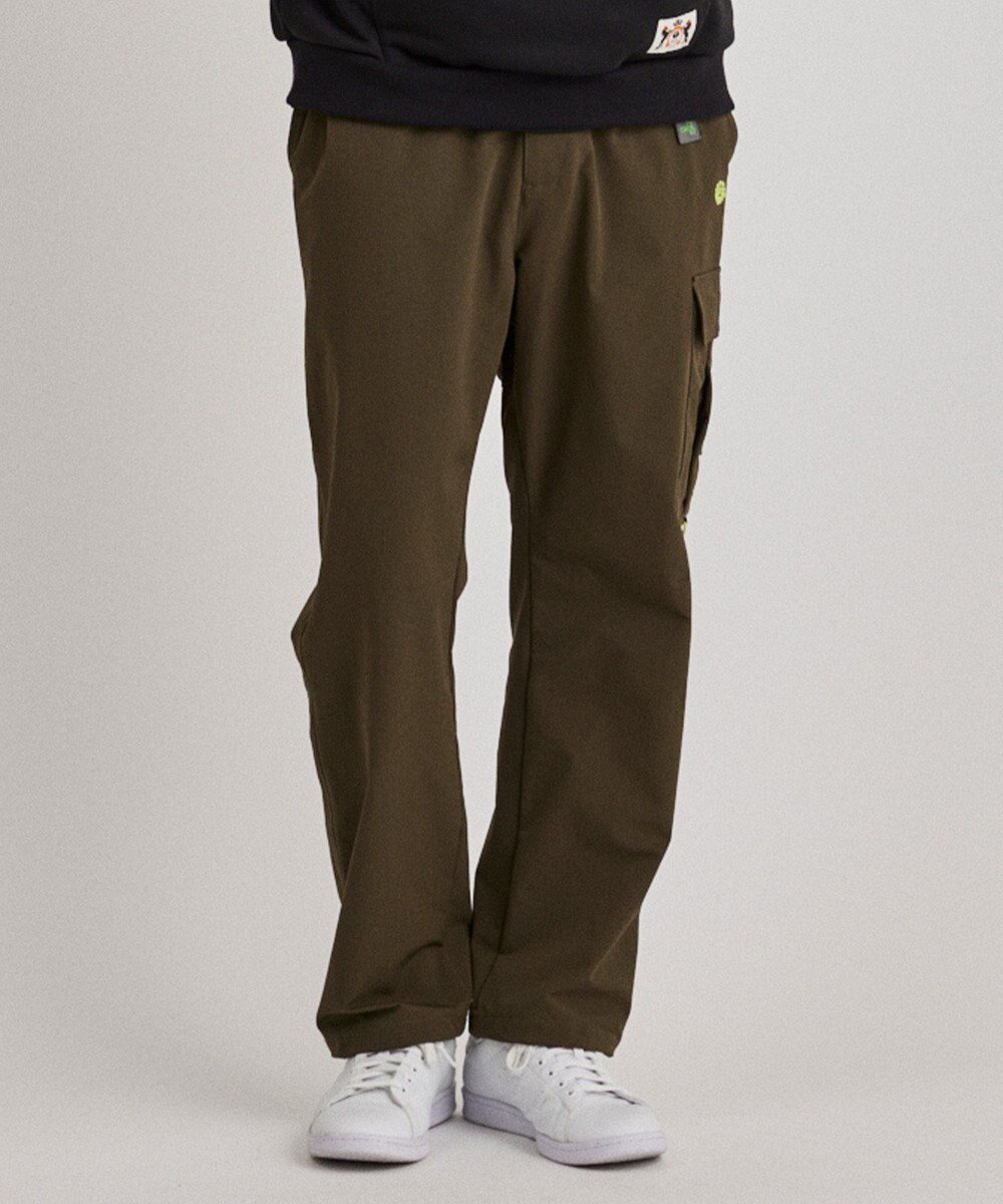 【ピーダブリュサーキュラス/PW CIRCULUS / MEN】の【MEN】裾2WAY ワイドパンツ インテリア・キッズ・メンズ・レディースファッション・服の通販 founy(ファニー) 　ファッション　Fashion　メンズファッション　Fashion for Men　ボトムス　Bottoms　2024年　2024　2024-2025秋冬・A/W　Autumn/Winter 2024–25 AW24–25　おすすめ　Recommended / Our Picks　ゴルフ　Golf　ストレッチ　Stretch, Stretchy Fabric　スピンドル　Spindle, Drawcord　テーパード　Tapered, Tapered Pants　ポーチ　Pouch, Small Case　ラウンド　Round, Round Neck　ループ　Loop, Loop Knit　ワイド　Wide, Wide Fit　人気　Popular, Best Seller　A/W・秋冬　Autumn/Winter　カーキ系|ID: prp329100004698483 ipo3291000000033927962
