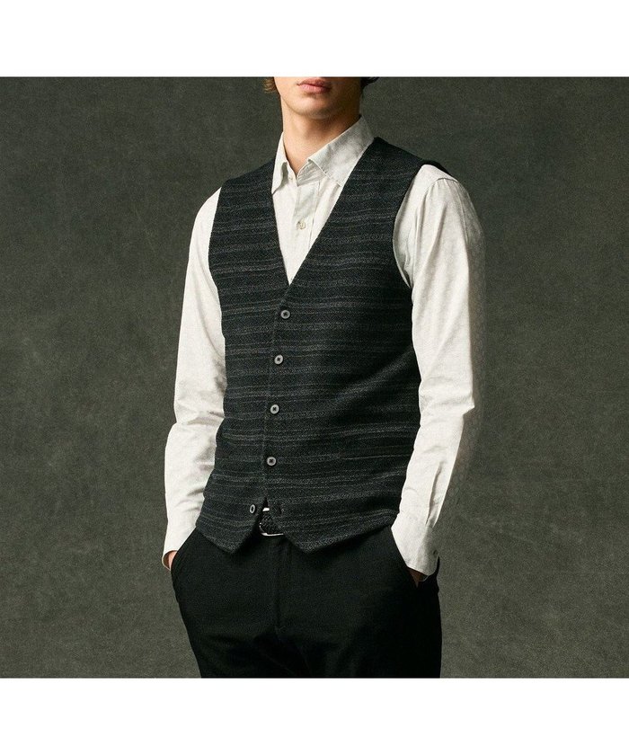 【ジョセフ アブード/JOSEPH ABBOUD / MEN】の【洗える/ソフトな肌触り/軽い】シェニールヤーンジャカードニット ベスト インテリア・キッズ・メンズ・レディースファッション・服の通販 founy(ファニー) https://founy.com/ ファッション Fashion メンズファッション Fashion for Men トップス・カットソー Cut & Sew Tops ニット・セーター / 定番トップス Knit Tops & Sweaters ベスト・ジレ Vests & Gilets おすすめ Recommended / Our Picks ジャカード／ジャガード Jacquard, Woven Pattern ストレッチ Stretch, Stretchy Fabric スマート Smart, Elegant ベスト Vest, Waistcoat エレガント 上品 Elegant 洗える Machine Washable 畦 Ribbed Knit A/W・秋冬 Autumn/Winter |ID: prp329100004698485 ipo3291000000034309772