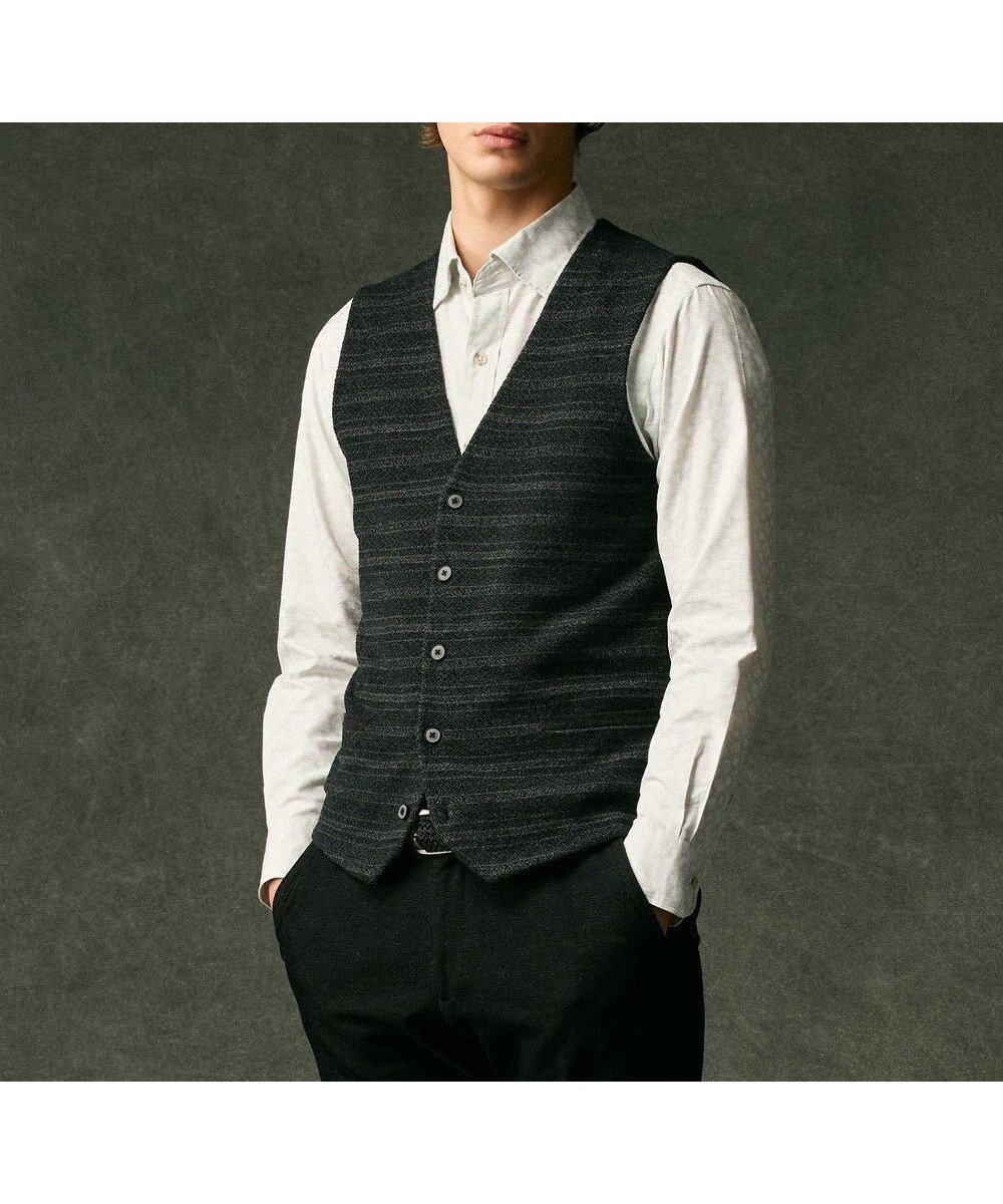 【ジョセフ アブード/JOSEPH ABBOUD / MEN】の【洗える/ソフトな肌触り/軽い】シェニールヤーンジャカードニット ベスト インテリア・キッズ・メンズ・レディースファッション・服の通販 founy(ファニー) 　ファッション　Fashion　メンズファッション　Fashion for Men　トップス・カットソー　Cut & Sew Tops　ニット・セーター / 定番トップス　Knit Tops & Sweaters　ベスト・ジレ　Vests & Gilets　おすすめ　Recommended / Our Picks　ジャカード／ジャガード　Jacquard, Woven Pattern　ストレッチ　Stretch, Stretchy Fabric　スマート　Smart, Elegant　ベスト　Vest, Waistcoat　エレガント 上品　Elegant　洗える　Machine Washable　畦　Ribbed Knit　A/W・秋冬　Autumn/Winter　グレー系|ID: prp329100004698485 ipo3291000000034309773