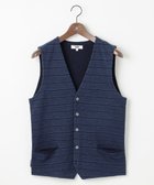 【ジョセフ アブード/JOSEPH ABBOUD / MEN】の【洗える/ソフトな肌触り/軽い】シェニールヤーンジャカードニット ベスト ダルブルー系|ID: prp329100004698485 ipo3291000000034309774