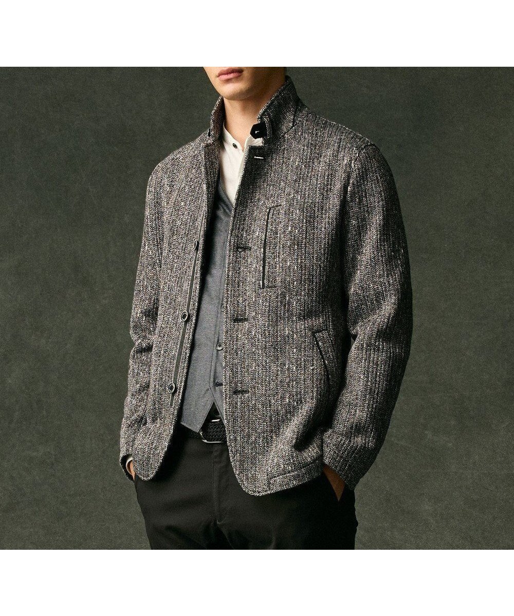 【ジョセフ アブード/JOSEPH ABBOUD / MEN】の【洗える/軽量/ストレッチ/イージーケア】ツィーディーフリース ジャケット インテリア・キッズ・メンズ・レディースファッション・服の通販 founy(ファニー) 　ファッション　Fashion　メンズファッション　Fashion for Men　アウター　Men's Coats Outerwear　ブルゾンジャケット / カジュアルアウター　Bomber Jackets & Blousons　インナー　Innerwear　ウォッシャブル　Machine Washable　洗える　Machine Washable　軽量　Lightweight, Ultra Light　ジャケット　Jacket, Outerwear　ストレッチ　Stretch, Stretchy Fabric　定番　Standard, Basic Item　ブルゾン　Blouson, Bomber Jacket　リラックス　Relax, Relaxed Fit　冬　Winter / This Winter　A/W・秋冬　Autumn/Winter　おすすめ　Recommended / Our Picks　エレガント 上品　Elegant　ビジネス 仕事 通勤　Business / Work / Commuting　ブラック系|ID: prp329100004698486 ipo3291000000033927973