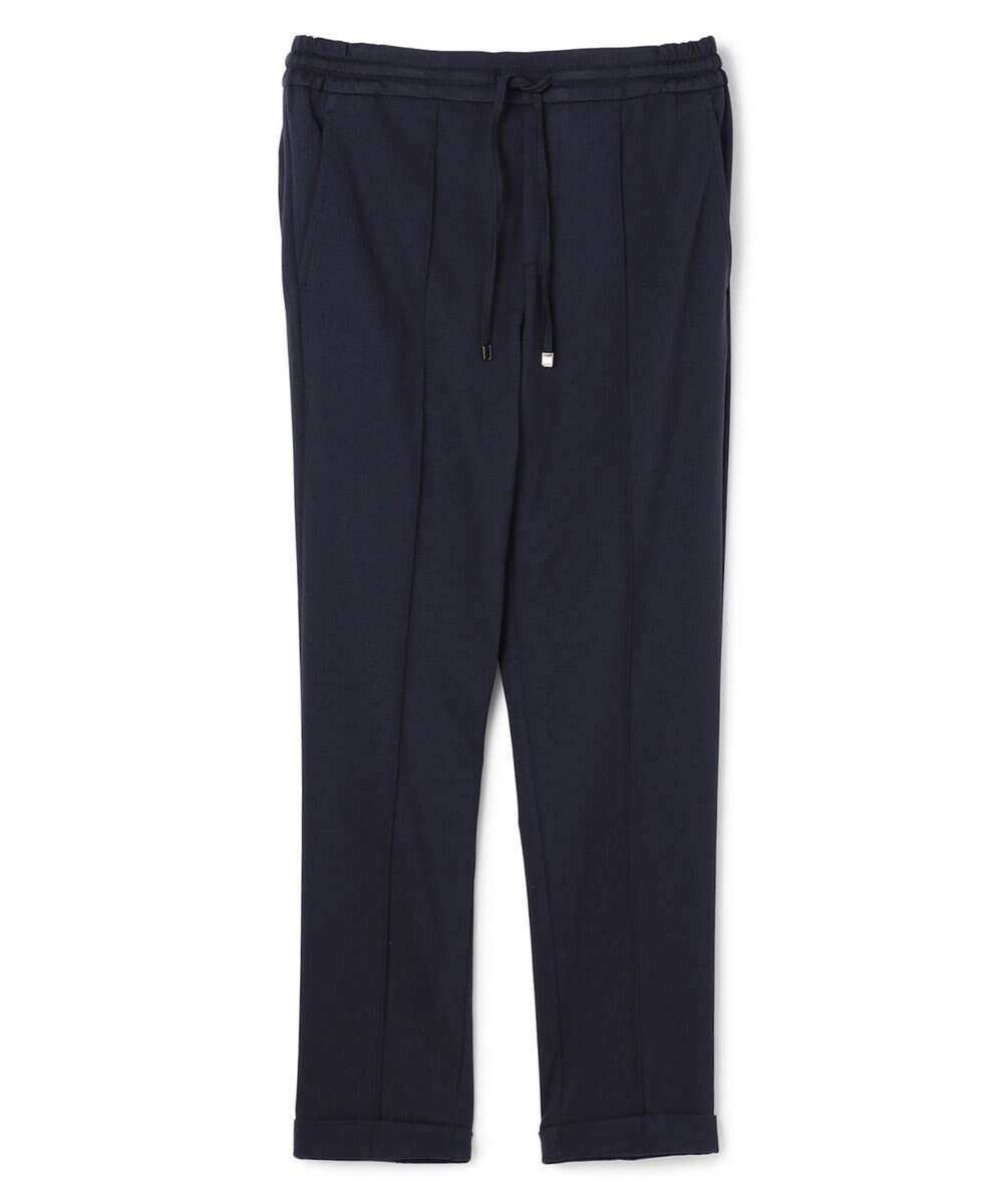 【ジョゼフ オム/JOSEPH HOMME / MEN】の【WEB限定】【H DUE / アッカデュエ】永久クリース ジャージーパンツ インテリア・キッズ・メンズ・レディースファッション・服の通販 founy(ファニー) 　ファッション　Fashion　メンズファッション　Fashion for Men　ボトムス　Bottoms　イタリア　Italy　コレクション　Collection, Seasonal Line　シャーリング　Shirring, Ruched　ダブル　Double, Double-Breasted　テーパード　Tapered, Tapered Pants　トレンド　Trend, Trending Now　ドローコード　Drawcord, Drawstring Cord　フロント　Front, Front Design　A/W・秋冬　Autumn/Winter　新作・新入荷　New Arrivals / New In　ネイビー系|ID: prp329100004698487 ipo3291000000033927978