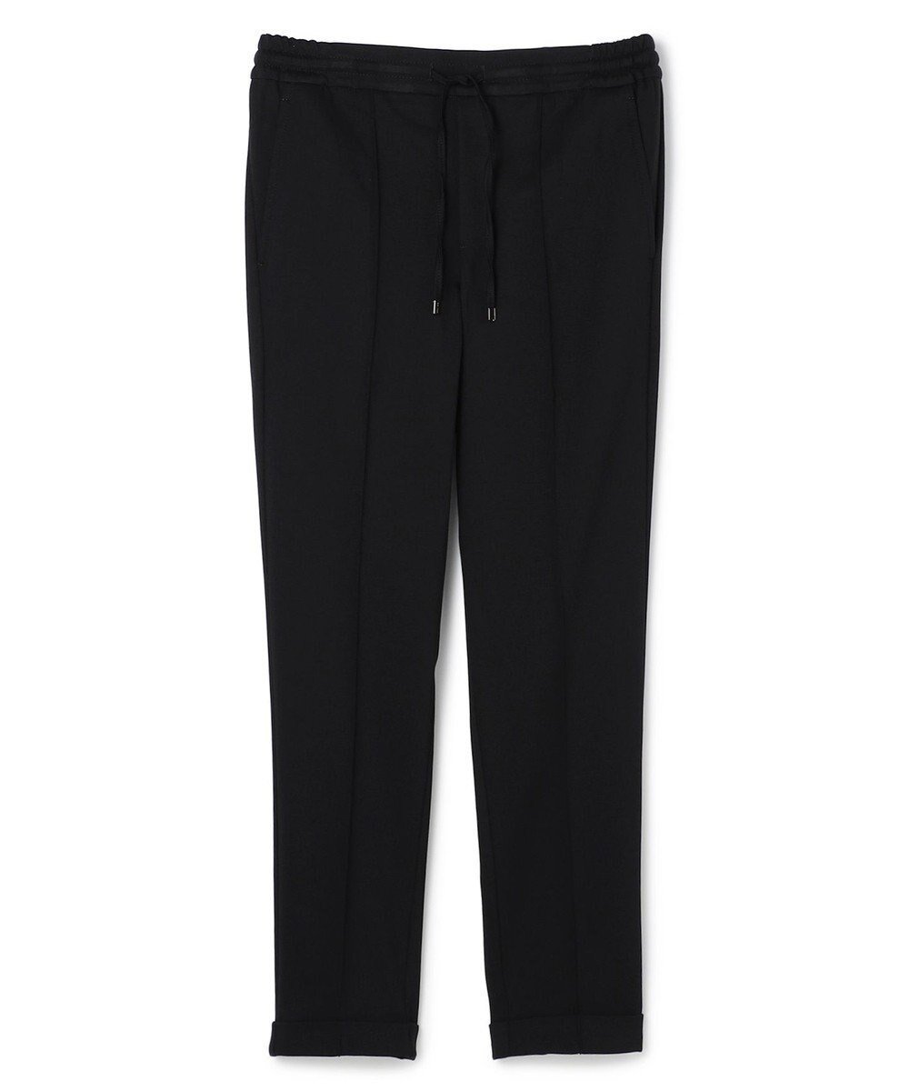 【ジョゼフ オム/JOSEPH HOMME / MEN】の【WEB限定】【H DUE / アッカデュエ】永久クリース ジャージーパンツ インテリア・キッズ・メンズ・レディースファッション・服の通販 founy(ファニー) 　ファッション　Fashion　メンズファッション　Fashion for Men　ボトムス　Bottoms　イタリア　Italy　コレクション　Collection, Seasonal Line　シャーリング　Shirring, Ruched　ダブル　Double, Double-Breasted　テーパード　Tapered, Tapered Pants　トレンド　Trend, Trending Now　ドローコード　Drawcord, Drawstring Cord　フロント　Front, Front Design　A/W・秋冬　Autumn/Winter　ブラック系|ID: prp329100004698487 ipo3291000000036294881