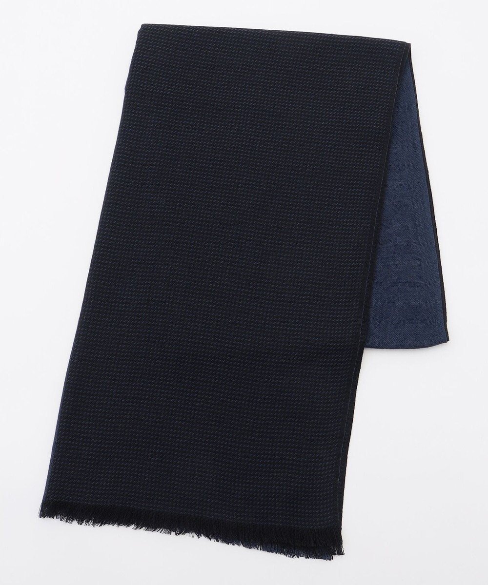 【ジョゼフ オム/JOSEPH HOMME / MEN】の柄をアップデート【上質素材】シルクカシミヤ ブックストール インテリア・キッズ・メンズ・レディースファッション・服の通販 founy(ファニー) 　ファッション　Fashion　メンズファッション　Fashion for Men　シルク　Silk, 100% Silk　ストール　Stole, Wrap　スヌード　Snood, Infinity Scarf　マフラー　Scarf, Muffler　切替　Switching, Contrast Panel　A/W・秋冬　Autumn/Winter　ネイビー系|ID: prp329100004698492 ipo3291000000033927994