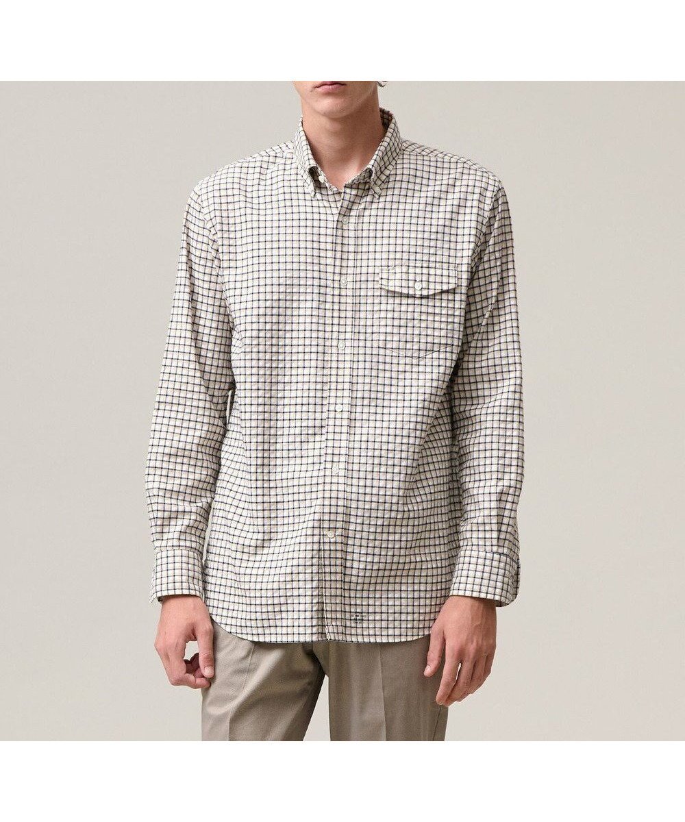 【ジェイ プレス/J.PRESS / MEN】のガーメントダイオックスフォード シャツ / B.D . インテリア・キッズ・メンズ・レディースファッション・服の通販 founy(ファニー) 　ファッション　Fashion　メンズファッション　Fashion for Men　トップス・カットソー　Cut & Sew Tops　メンズシャツ　Shirts　クラシック　Classic, Timeless Style　ストライプ　Stripe, Striped Pattern　チェック　Check, Plaid, Tartan　ドレス　Dress, One-Piece　フィット　Fit, Slim Fit　エレガント 上品　Elegant　A/W・秋冬　Autumn/Winter　イエロー系3|ID: prp329100004698497 ipo3291000000034364625