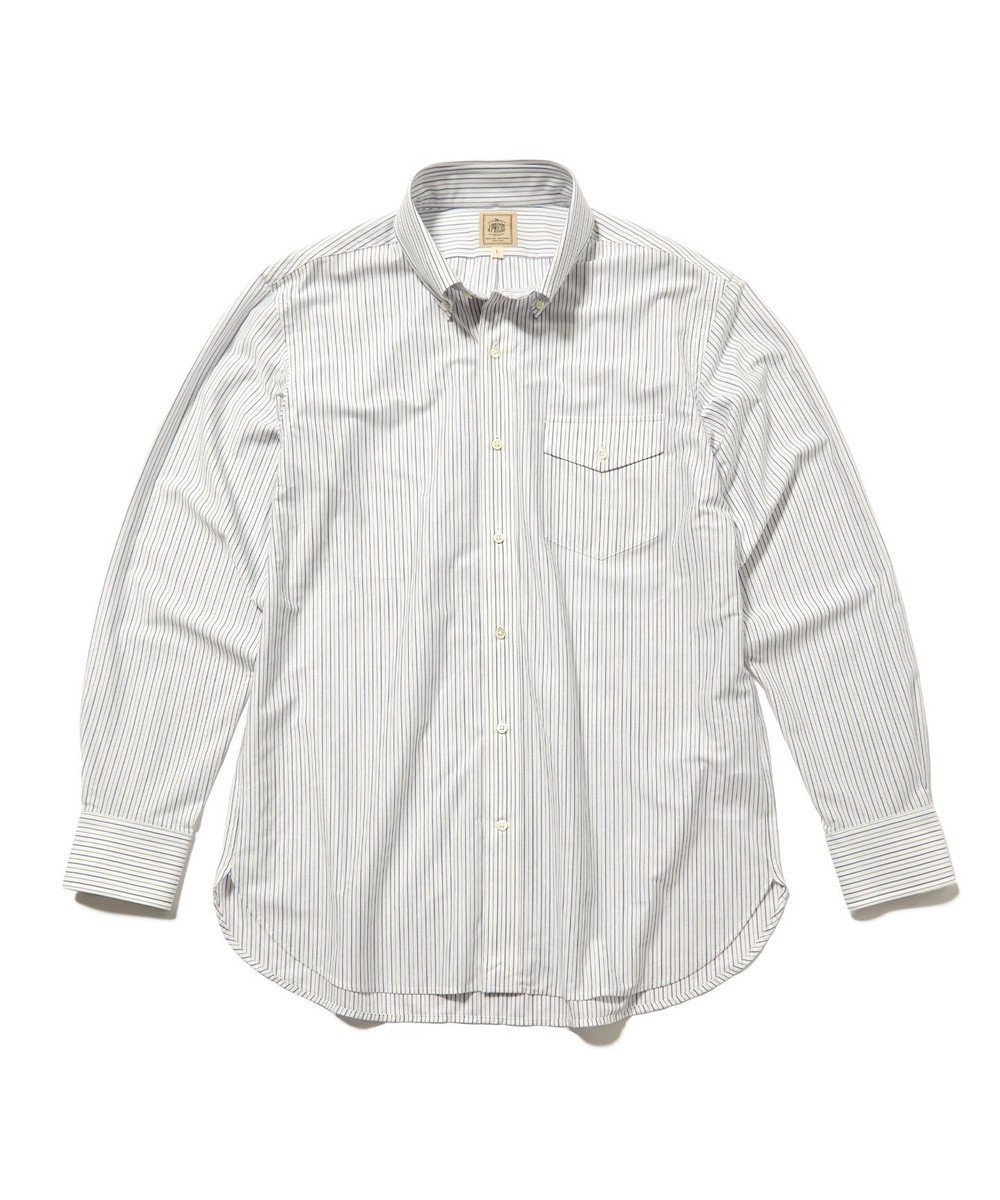 【ジェイ プレス/J.PRESS / MEN】の【KANEMASA JERSEY】ストライプボタンダウン シャツ インテリア・キッズ・メンズ・レディースファッション・服の通販 founy(ファニー) 　ファッション　Fashion　メンズファッション　Fashion for Men　トップス・カットソー　Cut & Sew Tops　メンズシャツ　Shirts　クラシック　Classic, Timeless Style　ストライプ　Stripe, Striped Pattern　ストレッチ　Stretch, Stretchy Fabric　ドレス　Dress, One-Piece　フィット　Fit, Slim Fit　ベーシック　Basic, Essential　エレガント 上品　Elegant　夏　Summer　S/S・春夏　SS, Spring/Summer, Warm Season　A/W・秋冬　Autumn/Winter　ホワイト系1|ID: prp329100004698499 ipo3291000000034230147