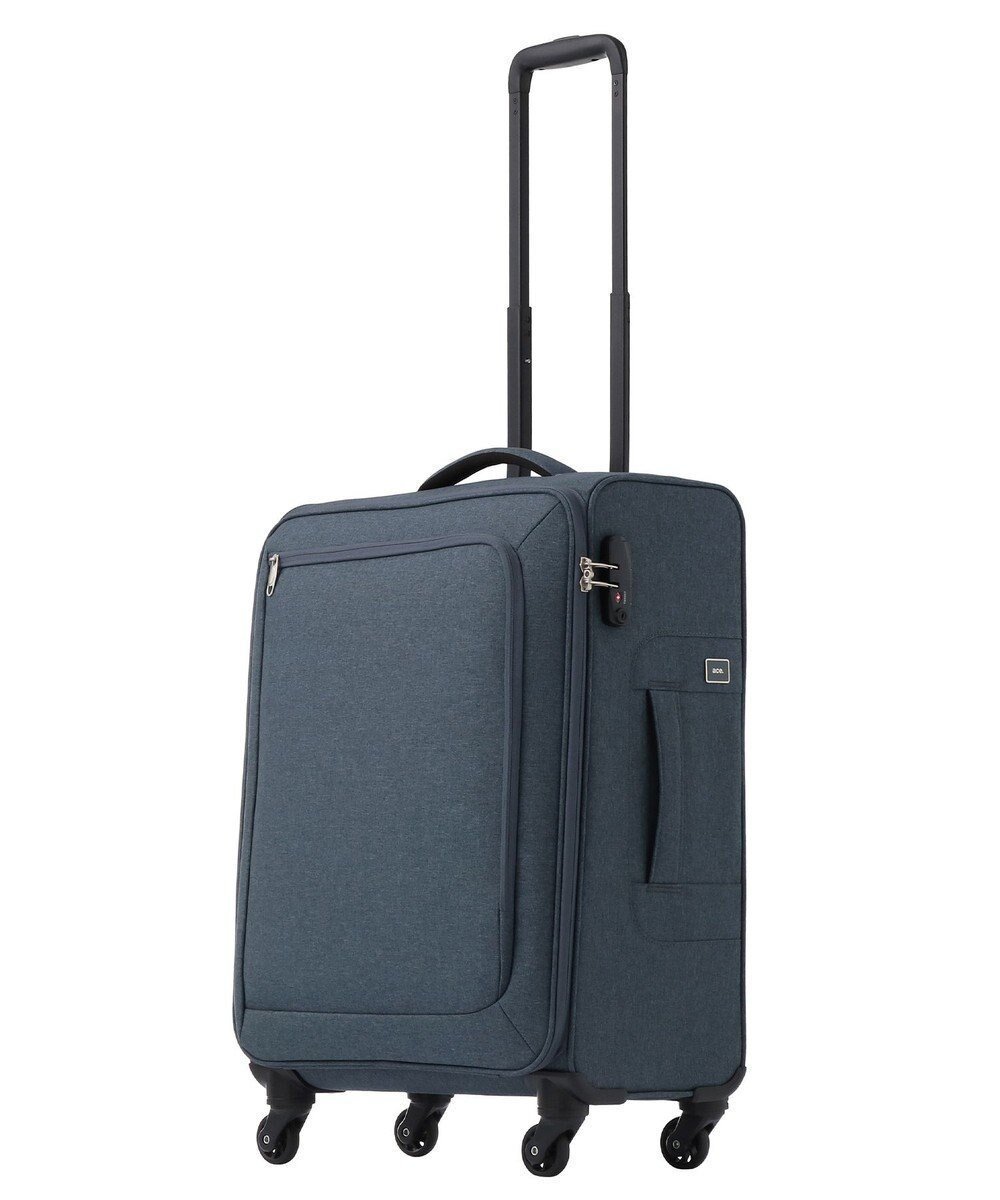 【エースバッグズアンドラゲッジ/ACE BAGS & LUGGAGE】のace. ロックペイントSS キャリーケース 58L 35702 エース インテリア・キッズ・メンズ・レディースファッション・服の通販 founy(ファニー) 　ファッション　Fashion　レディースファッション　Fashion for Women　スーツ　Business Suits & Workwear　シンプル　Simple, Minimal　トラベル　Travel, Travel Gear　手帳　Planner, Notebook　ハーフ　Half, Half-Length　ポケット　Pocket, Pocket Detail　メッシュ　Mesh, Net Fabric　リュック　Backpack, Rucksack　再入荷　Restock / Back in Stock　旅行　Travel　スーツケース キャリーケース　Suitcase / Carry Case　ヘザーネイビー|ID: prp329100004698503 ipo3291000000033928027