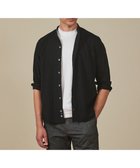 【五大陸/gotairiku / MEN】の【シワになりにくい/洗える】TCブロード シャツ_バンドカラー ブラック系|ID: prp329100004698527 ipo3291000000034272590