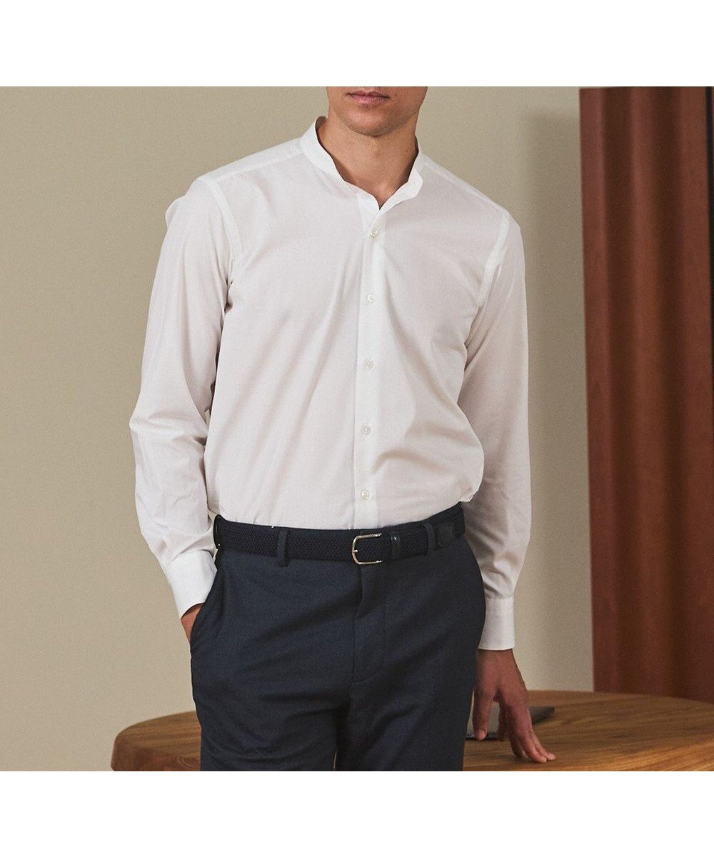 【五大陸/gotairiku / MEN】の【シワになりにくい/洗える】TCブロード シャツ_バンドカラー 人気、トレンドファッション・服の通販 founy(ファニー) 　ファッション　Fashion　メンズファッション　Fashion for Men　トップス・カットソー　Cut & Sew Tops　メンズシャツ　Shirts　ジャケット　Jacket, Outerwear　ブロード　Broadcloth, Fine Cotton　レギュラー　Regular, Standard Fit　洗える　Machine Washable　A/W・秋冬　Autumn/Winter　 other-1|ID: prp329100004698527 ipo3291000000035842070