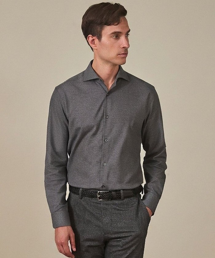 【五大陸/gotairiku / MEN】の【洗える】コットンフラノシャツ_ カッタウェイカラー インテリア・キッズ・メンズ・レディースファッション・服の通販 founy(ファニー) https://founy.com/ ファッション Fashion メンズファッション Fashion for Men トップス・カットソー Cut & Sew Tops メンズシャツ Shirts ウォッシャブル Machine Washable ジャケット Jacket, Outerwear レギュラー Regular, Standard Fit エレガント 上品 Elegant 洗える Machine Washable A/W・秋冬 Autumn/Winter |ID: prp329100004698532 ipo3291000000034319916