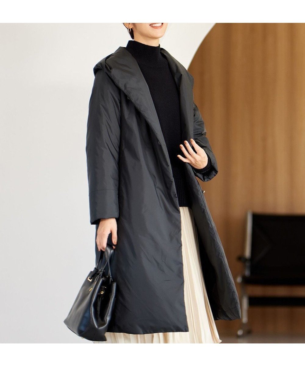 【自由区/JIYU-KU】のADSシャンブレータフタ ダウンコート インテリア・キッズ・メンズ・レディースファッション・服の通販 founy(ファニー) ファッション Fashion レディースファッション Fashion for Women アウター Coat / Outerwear Collection コート・ロングコート・ピーコート Long Coats, Peacoats & More レディースジャケット・軽アウター Jackets ダウンジャケット・軽量ダウン Warm & Lightweight Down Jackets エレガント 上品 Elegant コンパクト Compact, Small Size シャンブレー Chambray, Denim-Like Fabric ショール Shawl, Wrap シンプル Simple, Minimal ジャケット Jacket, Outerwear タフタ Taffeta, Structured Fabric ダウン Down, Puffer バランス Balance, Style Balance ポケット Pocket, Pocket Detail リュクス Luxury, Elegant, High-End, Chic ロング Long, Long-Length A/W・秋冬 Autumn/Winter ブラック系|ID: prp329100004698557 ipo3291000000034495868