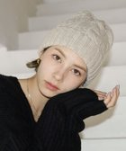【石田製帽/ISHIDASEIBOU】の〈新色追加!〉カシミヤニット アラン編みワッチN ニット帽 ベージュ|ID: prp329100004698561 ipo3291000000034231634