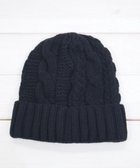 【石田製帽/ISHIDASEIBOU】の〈新色追加!〉カシミヤニット アラン編みワッチN ニット帽 ブラック|ID: prp329100004698561 ipo3291000000034231665