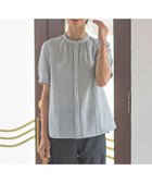 【ジェイ プレス/J.PRESS】の【洗える】ドビー強撚ストライプ 前開き ブラウス ネイビー系1|ID: prp329100004698568 ipo3291000000033928410