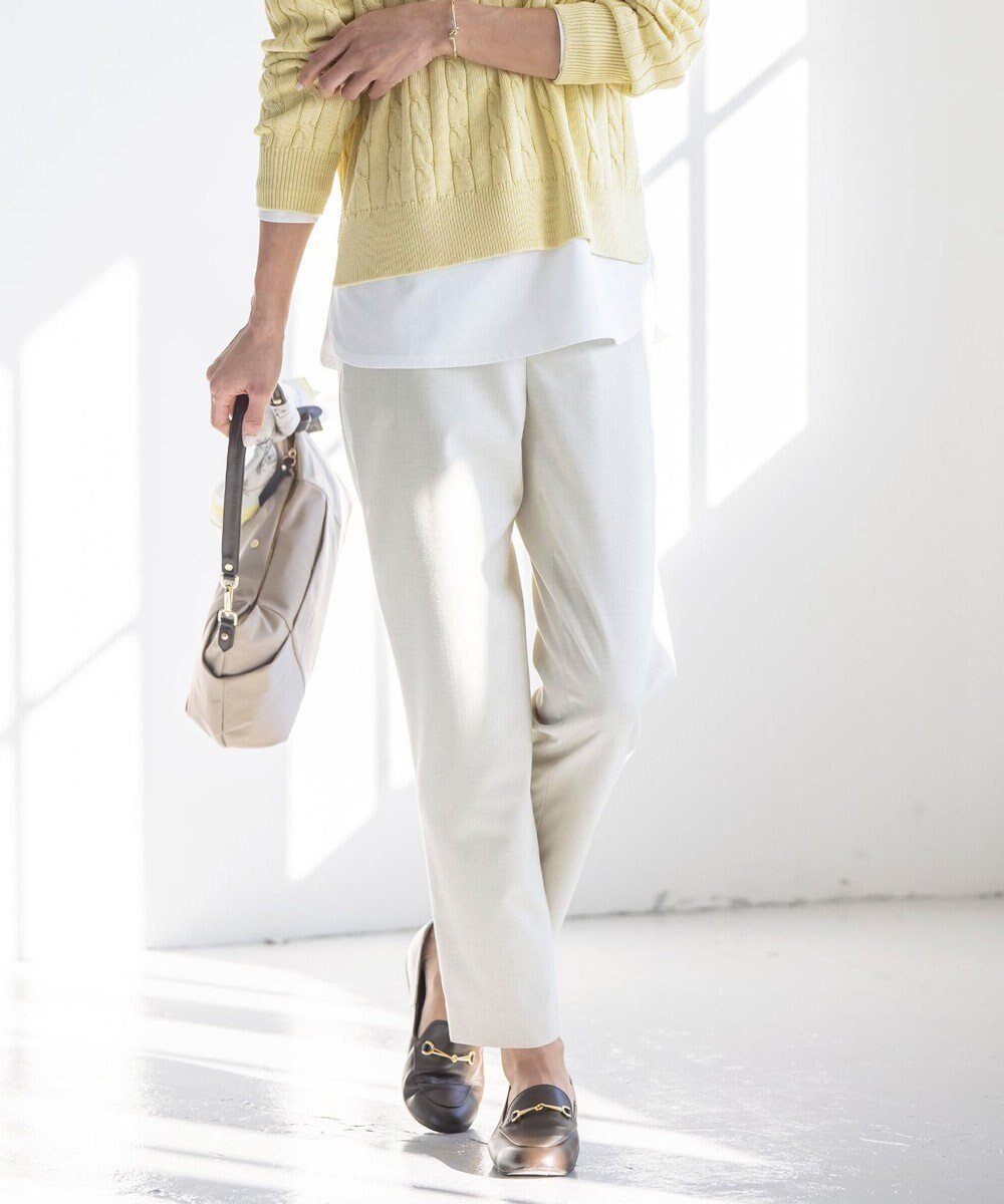 【ジェイ プレス/J.PRESS】の【洗える】ストレッチ テーパード パンツ 人気、トレンドファッション・服の通販 founy(ファニー) 　ファッション　Fashion　レディースファッション　Fashion for Women　パンツ　Pants & Trousers　春　Spring　洗える　Machine Washable　ストレッチ　Stretch, Stretchy Fabric　テーパード　Tapered, Tapered Pants　バランス　Balance, Style Balance　マニッシュ　Mannish, Boyish　リネン　Linen, Linen Fabric　S/S・春夏　SS, Spring/Summer, Warm Season　夏　Summer　 other-1|ID: prp329100004698582 ipo3291000000033928489