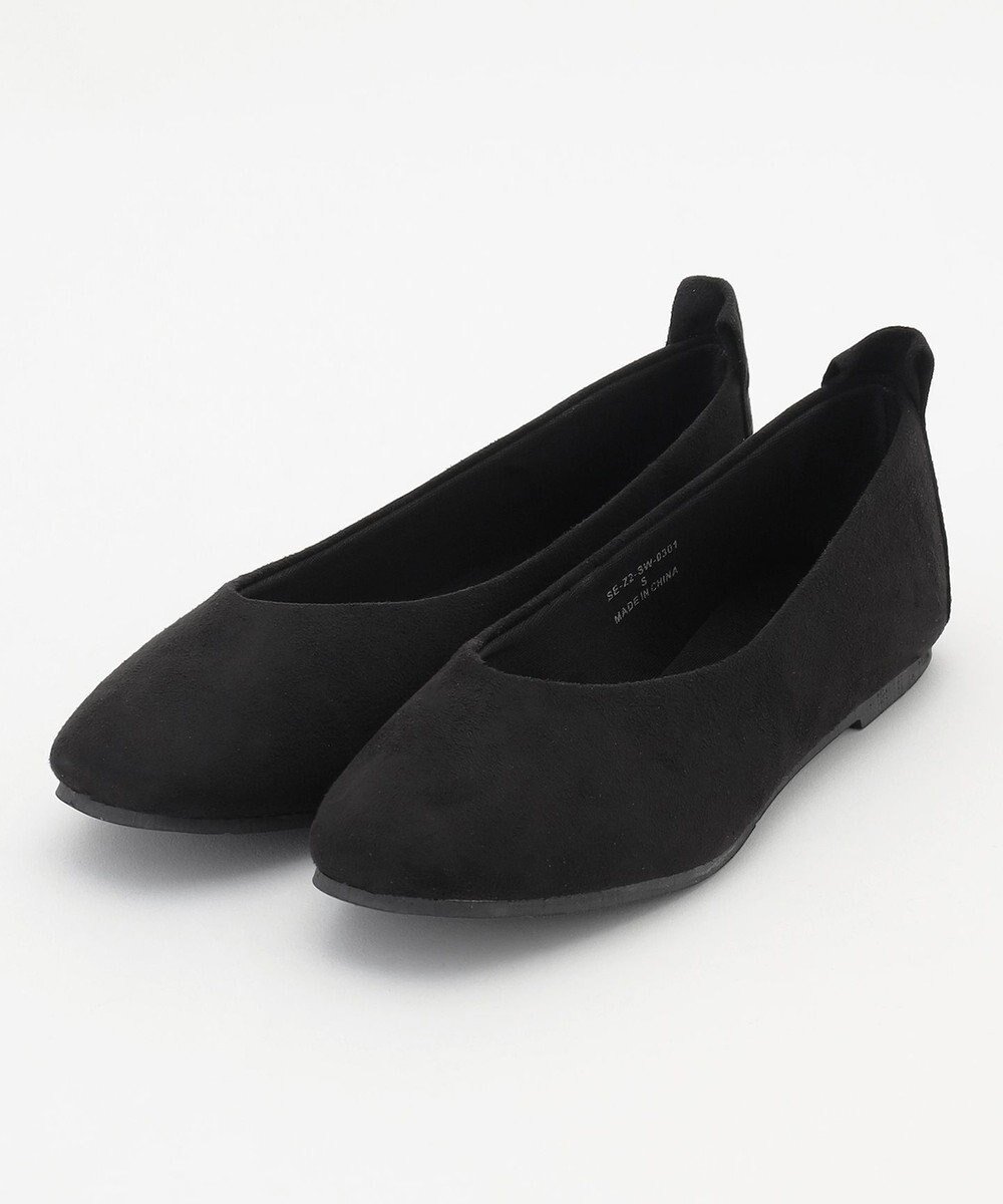 【エニー/ANY】の【定番人気・履き心地抜群】走れるバレエパンプス インテリア・キッズ・メンズ・レディースファッション・服の通販 founy(ファニー) 　ファッション　Fashion　レディースファッション　Fashion for Women　インソール　Shoe Insole　シンプル　Simple, Minimal　スニーカー　Sneakers, Trainers　タイツ　Tights, Legwear　定番　Standard, Basic Item　人気　Popular, Best Seller　バレエ　Ballet, Ballet Style　フィット　Fit, Slim Fit　A/W・秋冬　Autumn/Winter　再入荷　Restock / Back in Stock　ビジネス 仕事 通勤　Business / Work / Commuting　ブラックスエード|ID: prp329100004698596 ipo3291000000034179213