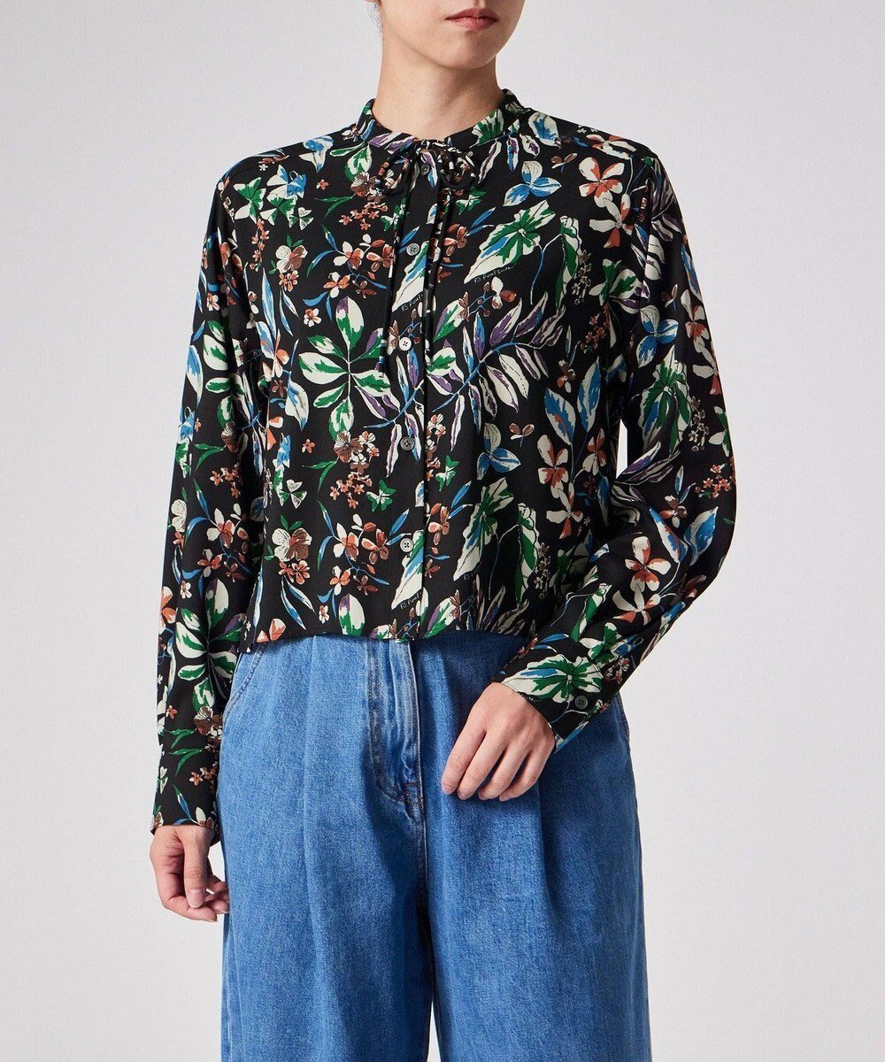 【ポール スミス/Paul Smith】のNumber Floral ブラウス インテリア・キッズ・メンズ・レディースファッション・服の通販 founy(ファニー) ファッション Fashion レディースファッション Fashion for Women トップス・カットソー Cut & Sew Tops シャツ・ブラウス・オフィスカジュアル Elegant Blouses & Button-Ups おすすめ Recommended / Our Picks クロップド Cropped, Short Length セットアップ Set-Up, Coordinated Outfit トレンド Trend, Trending Now フェミニン Feminine, Girly プリント Print, Printed Pattern ボックス Boxy, Box Shape モダン Modern, Contemporary ワイド Wide, Wide Fit 夏 Summer S/S・春夏 SS, Spring/Summer, Warm Season A/W・秋冬 Autumn/Winter ブラック|ID: prp329100004698603 ipo3291000000034029245