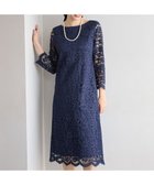 【23区/NIJYUSANKU】の【APPLAUDIR】シャイニーフラワーレース ドレス ネイビー系|ID:prp329100004698604