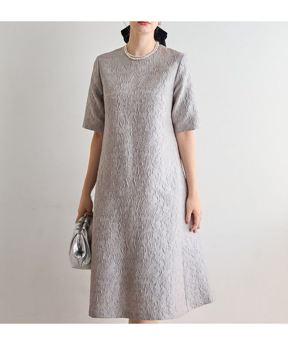 【23区/NIJYUSANKU】の【APPLAUDIR】フラワージャカード ドレス 人気、トレンドファッション・服の通販 founy(ファニー) 　ファッション　Fashion　レディースファッション　Fashion for Women　ワンピース　Dresses　フォーマル・パーティードレス・結婚式用ドレス　Elegant & Casual Dresses　エレガント 上品　Elegant　ジャカード／ジャガード　Jacquard, Woven Pattern　ドレス　Dress, One-Piece　パーティ　Party, Party Style　フラワー　Flower, Floral　リーフ　Leaf, Botanical Leaf　A/W・秋冬　Autumn/Winter　新作・新入荷　New Arrivals / New In　結婚式　Wedding　2025年　2025　2025-2026秋冬・A/W　Autumn/Winter 2025–26 AW25–26　 other-1|ID: prp329100004698606 ipo3291000000033928621
