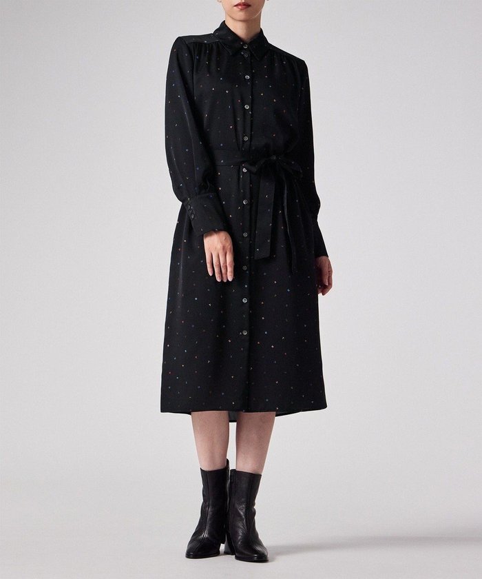 【ポール スミス/Paul Smith】のPS Stamp シャツワンピース インテリア・キッズ・メンズ・レディースファッション・服の通販 founy(ファニー) https://founy.com/ ファッション Fashion レディースファッション Fashion for Women ワンピース Dresses シャツワンピース / 1枚で着映えコーデ Shirt Dresses とろみ Fluid, Flowy Fabric エレガント 上品 Elegant サテン Satin, Glossy Fabric ストレート Straight, Straight Cut モチーフ Motif, Design Theme リラックス Relax, Relaxed Fit 夏 Summer S/S・春夏 SS, Spring/Summer, Warm Season A/W・秋冬 Autumn/Winter |ID: prp329100004698610 ipo3291000000034018445
