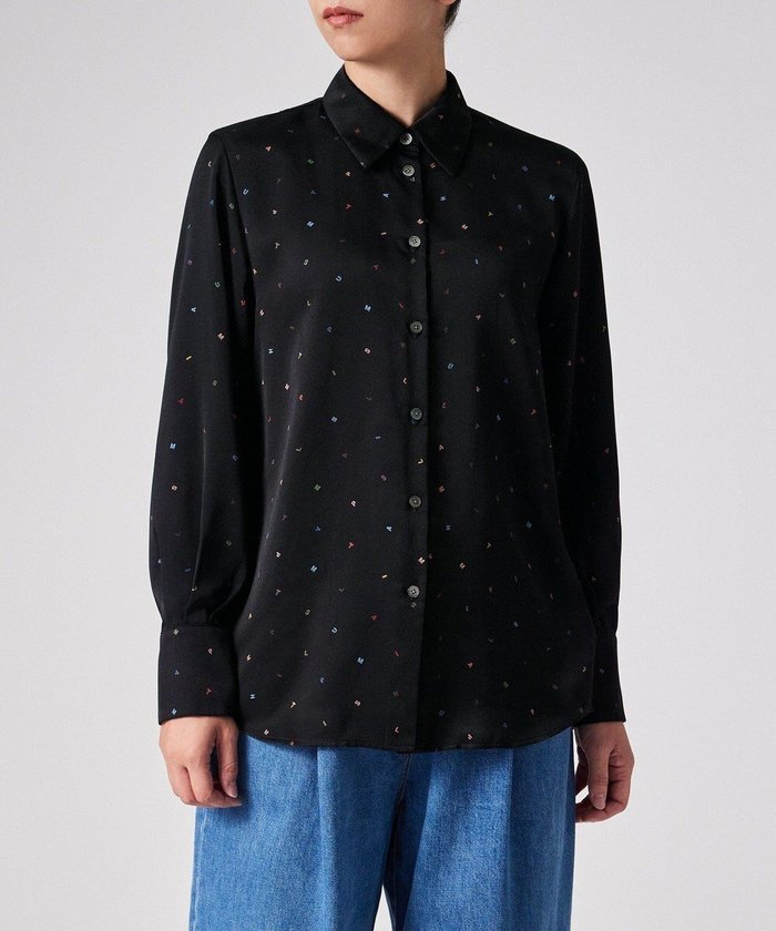 【ポール スミス/Paul Smith】のPS Stamp ブラウス インテリア・キッズ・メンズ・レディースファッション・服の通販 founy(ファニー) https://founy.com/ ファッション Fashion レディースファッション Fashion for Women トップス・カットソー Cut & Sew Tops シャツ・ブラウス・オフィスカジュアル Elegant Blouses & Button-Ups とろみ Fluid, Flowy Fabric エレガント 上品 Elegant カラフル Colorful Design サテン Satin, Glossy Fabric モダン Modern, Contemporary モチーフ Motif, Design Theme リラックス Relax, Relaxed Fit 夏 Summer S/S・春夏 SS, Spring/Summer, Warm Season A/W・秋冬 Autumn/Winter |ID: prp329100004698612 ipo3291000000034029252