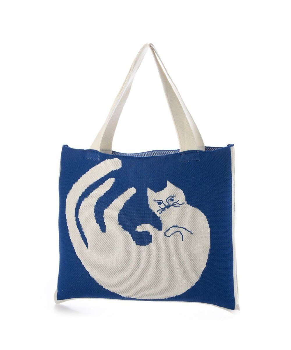 【アンビリオン/UNBILLION】のカシュカシュ cachecache / アニマルモチーフニットトート インテリア・キッズ・メンズ・レディースファッション・服の通販 founy(ファニー) ファッション Fashion レディースファッション Fashion for Women トップス・カットソー Cut & Sew Tops ニット Knit Tops & Sweaters アニマル Animal Print イラスト Illustration カラフル Colorful Design ネコ Cat, Feline Motif 猫 Cat, Kitty ハンド Hand, Handmade ミックス Mix, Mixed Style モチーフ Motif, Design Theme 再入荷 Restock / Back in Stock ブルーミックス|ID: prp329100004698616 ipo3291000000033928735