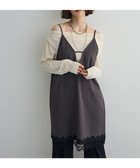 【グリーンパークス/Green Parks】の2WAYレース×ピンストライプキャミソールワンピース 人気、トレンドファッション・服の通販 founy(ファニー) ファッション Fashion レディースファッション Fashion for Women ワンピース Dresses おすすめ Recommended / Our Picks キャミソール Camisole, Spaghetti Strap Top ストライプ Stripe, Striped Pattern フロント Front, Front Design ポケット Pocket, Pocket Detail ミドル Middle Length, Mid Height レース Lace, Lace Fabric エレガント 上品 Elegant A/W・秋冬 Autumn/Winter thumbnail Charcoal Gray|ID: prp329100004698623 ipo3291000000033928762