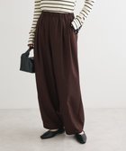【グリーンパークス/Green Parks】の・ELENCARE DUE ツイルタックコクーンパンツ Brown|ID: prp329100004698628 ipo3291000000033928784